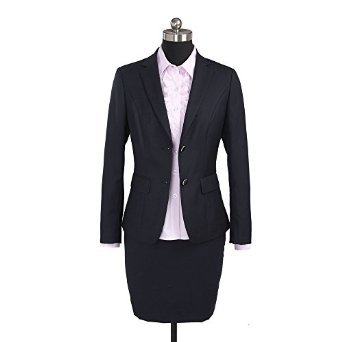 ZOBRA HY7001-2時(shí)尚職業(yè)套裙 經(jīng)典黑色西服套裝，打造優(yōu)雅職場風(fēng)范